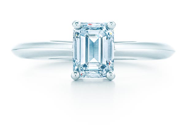 Emerald Diamond Engagement Ring